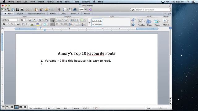 Mac Word 2011 Lists смотреть онлайн