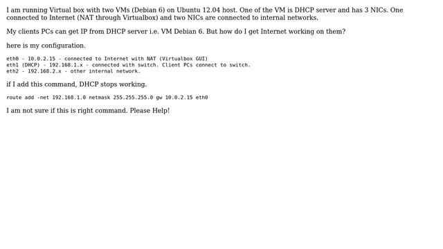 Unix & Linux: static routing not working смотреть онлайн