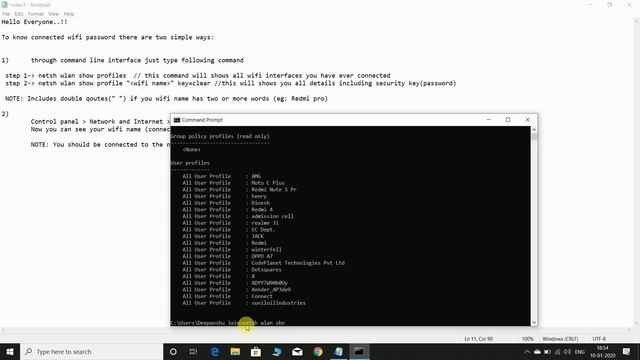 How to view your Wifi password in Windows Laptops/Computers [2 Methods] смотреть онлайн