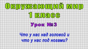 Окружающий мир 1 класс (Урок№3 - Что у нас над головой и что у нас под ногами?)