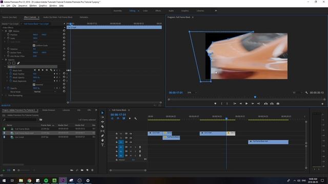 Adobe Premiere Pro Clipping Mask Transition Tutorial смотреть онлайн