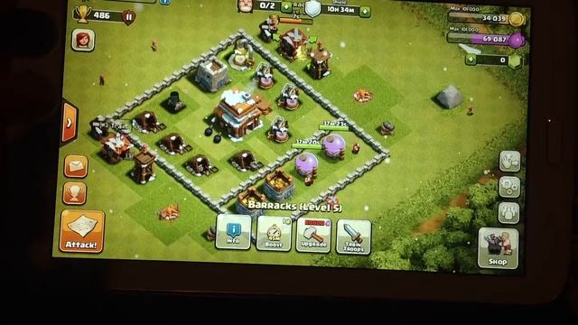 Clash Of Clans:Lets Play ep 1:First raid on camera смотреть онлайн