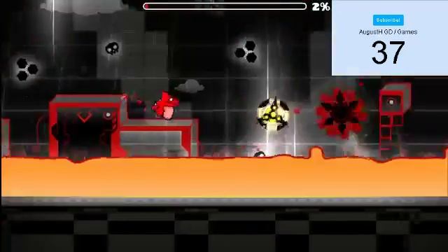 Geometry dash beating demon смотреть онлайн