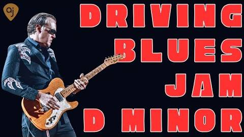 🎸 Driving Blues Jam Track In D Minor ｜ Guitar Backing Track