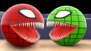 УЧИМ ЦВЕТА С ПАКМЕН смешные мультики, веселые мультфильмы с песенками, мультики #топыкатегорий