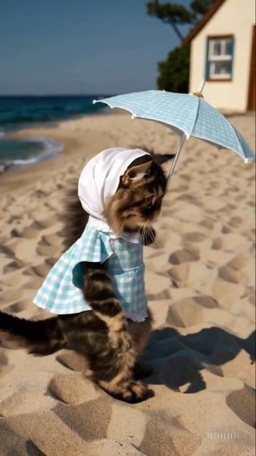 Le chat et son panier sous un ciel bleu profond смотреть онлайн