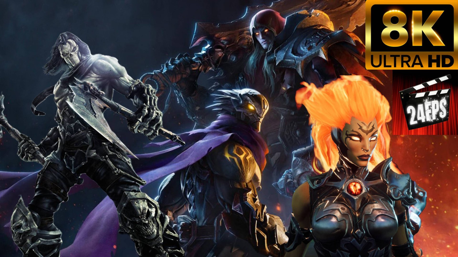 Darksiders 1,2,3,4 - All Trailers and Cinematics ( "Special" 8K) смотреть онлайн