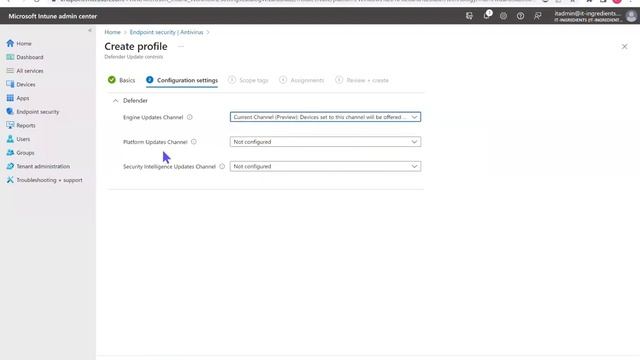 Managing Microsoft Defender AntiVirus Update Channel using Intune смотреть онлайн