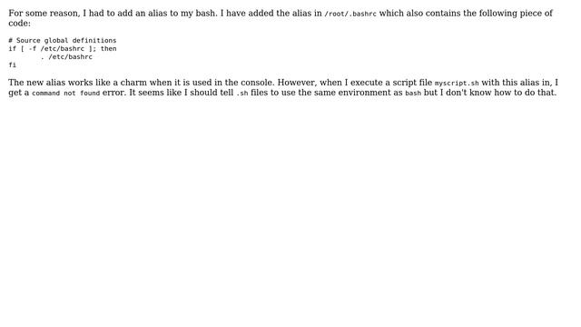 Unix & Linux: Add aliases to .sh files смотреть онлайн