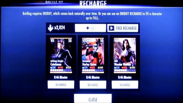 Injustice GAU Android (glitch): free energy recharges without watching ads смотреть онлайн