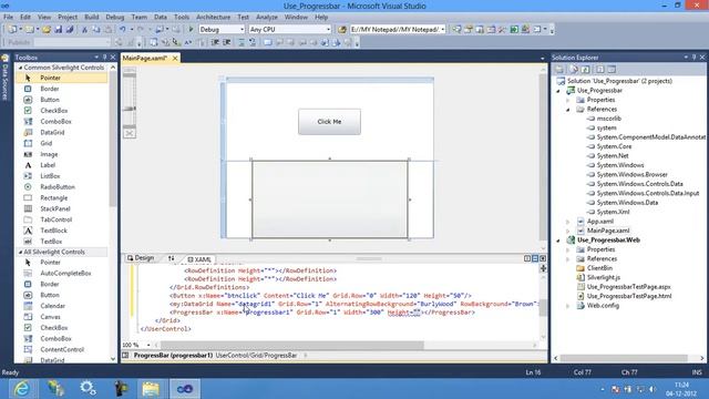 How To Use Progressbar in SilverLight смотреть онлайн