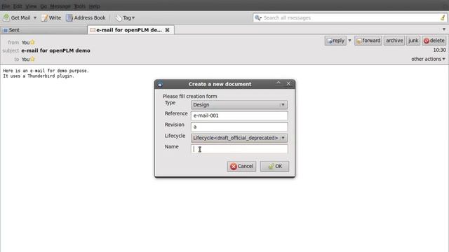 openPLM demo : Thunderbird interface смотреть онлайн