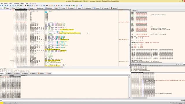 Debugging a crash in x64dbg with x64dbg... смотреть онлайн