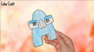 Оригами Филиппинский Алфавит Лор буква A / Паперкрафт буквы A из бумаги / Поделки из бумаги 3Д