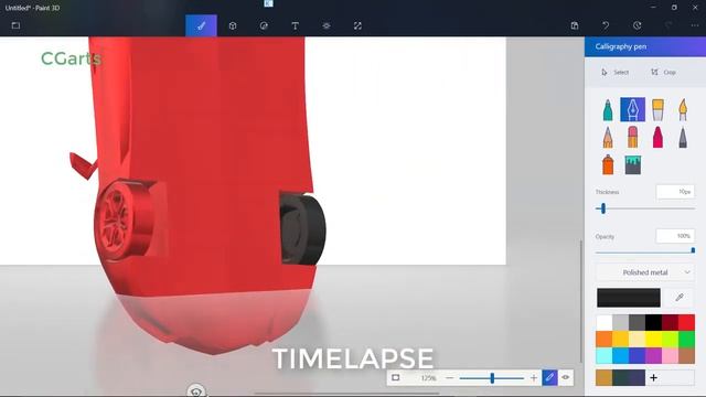 Quick Painting 3d car - Paint 3d timelapse смотреть онлайн