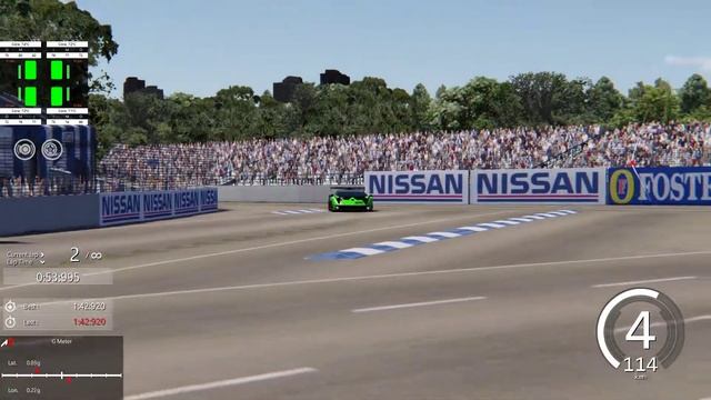 Lamborghini Essenza SCV12 @Adelaide Street Circuit 1:41.788 смотреть онлайн