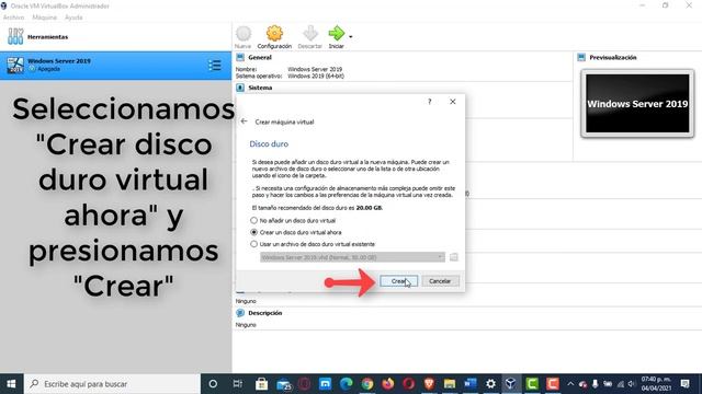 Configuración Maquina Virtual para Windows Server 2019 VirtualBox смотреть онлайн