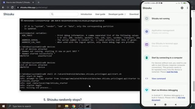 Using Shizuku ADB In Termux/terminal Emulator