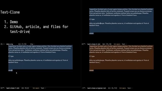 Text-Clone Live-Sync Demo смотреть онлайн