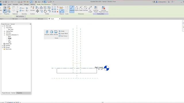 Revit 2023 basic family Void forms and face based families смотреть онлайн