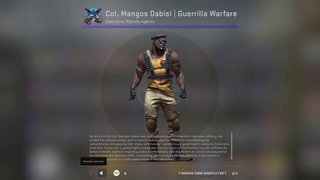 CS:GO TR Agent Col. Mangos Dabisi | Guerrilla Warfare Include Patches Abandon Hope, Wildfire смотреть онлайн