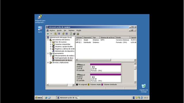 Como crear RAIDS en Windows server 2003 con VMware Parte 2 смотреть онлайн