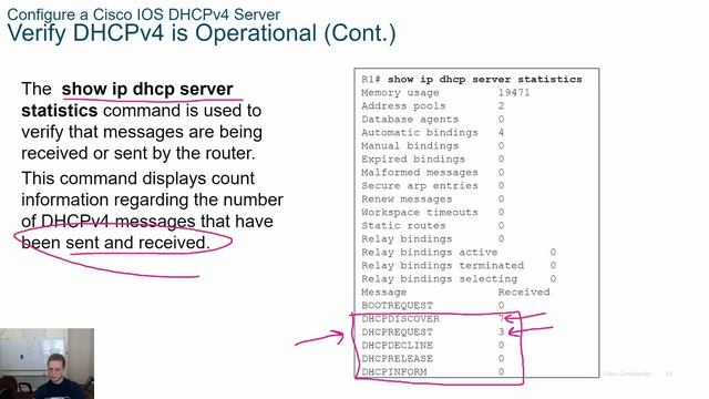 Cisco CCNA 2 v7 Module 7 Section 7.2 - 7.3 - Configure Cisco IOS as a DHCP Server or Client смотреть онлайн