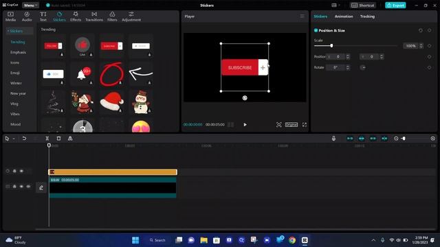 How To Use Stickers In CapCut PC смотреть онлайн