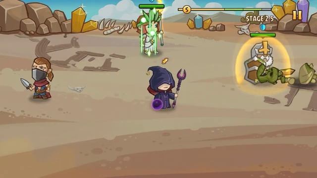 Pocket Heroes Stage 2-4,2-5,2-6 THE WASTELANDS