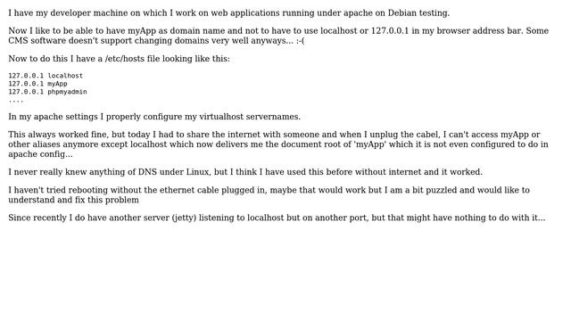 DevOps & SysAdmins: Local alias in /etc/hosts not working anymore without internet connection смотреть онлайн