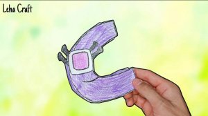 Оригами Филиппинский Алфавит Лор буква C / Паперкрафт буквы C из бумаги / Поделки из бумаги 3Д