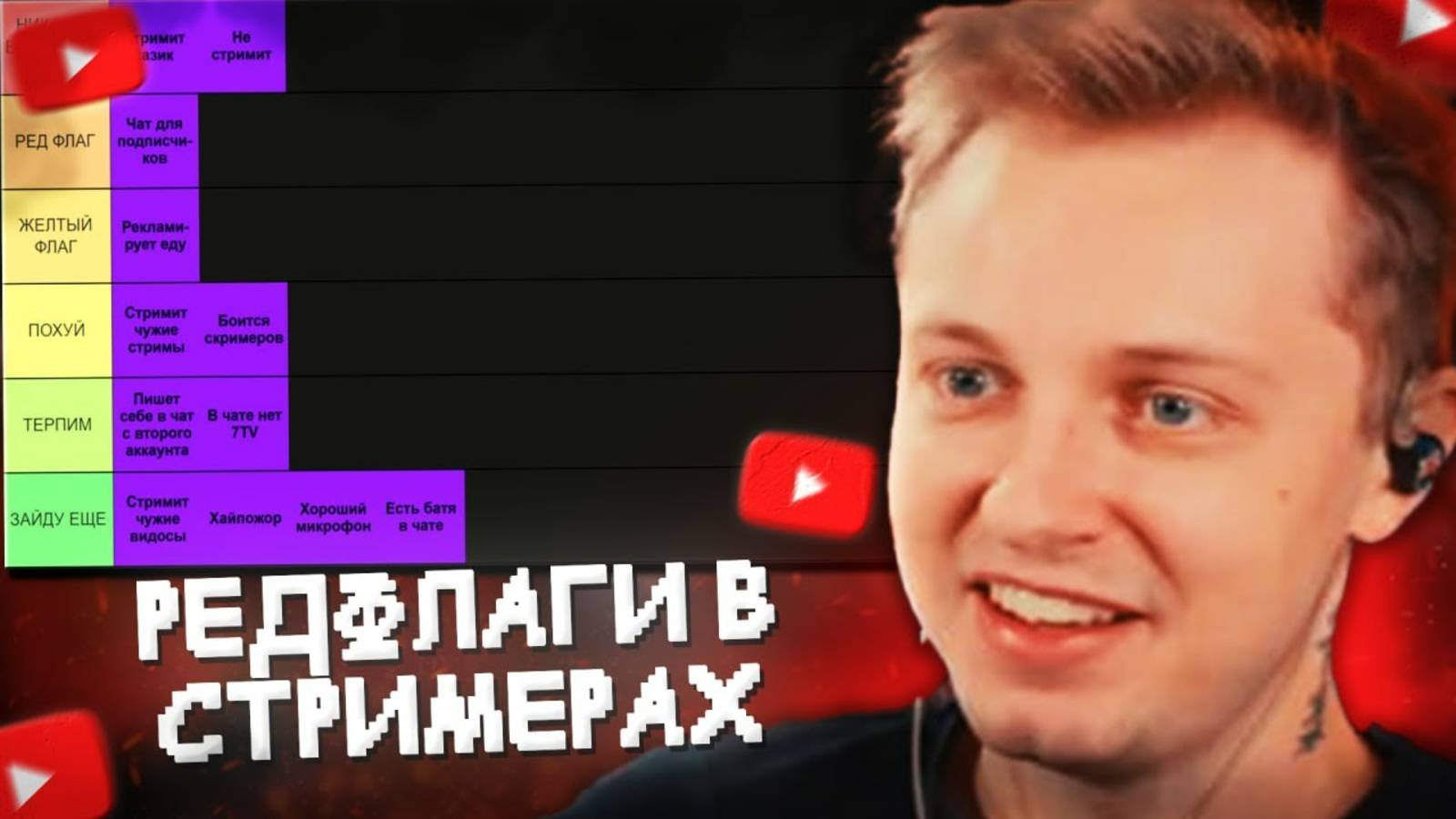 СТИНТ СОСТАВЛЯЕТ ТИР ЛИСТ РЕДФЛАГОВ в СТРИМЕРАХ ТВИЧА смотреть онлайн