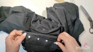 Как я ушивала мужские брюки 🤔😊