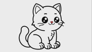 КАК ЛЕГКО НАРИСОВАТЬ КОТА (2)