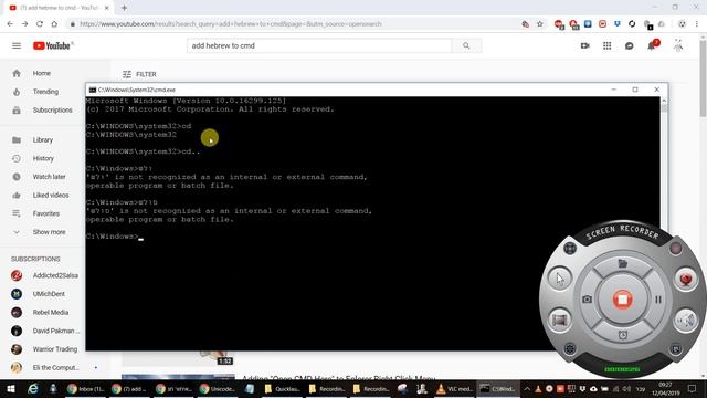 Adding Hebrew to CMD prompt Part 1 of 2 1 смотреть онлайн