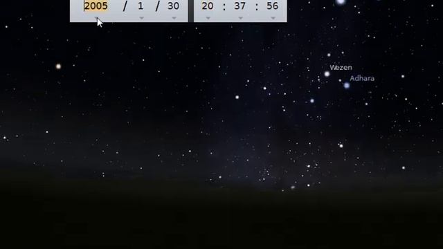 The Date and Time Window in Stellarium смотреть онлайн