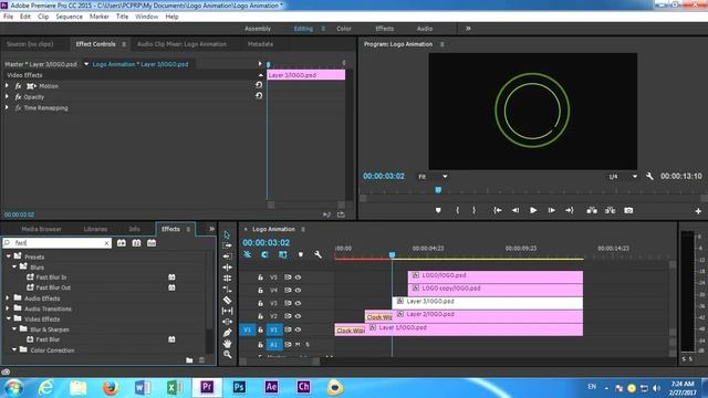 Adobe Premiere Pro cc Logo Animation смотреть онлайн