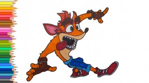 Как нарисовать Крэш Бандикута 🦊