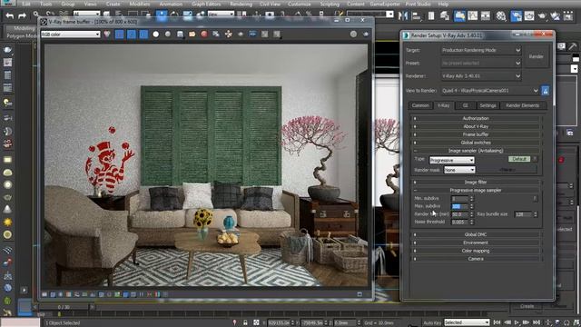 Minimizing Noise In Vray Progressive Render
