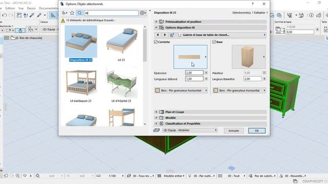 PARAMETRER LES OBJETS DE Archicad pour les rendre STYLES смотреть онлайн