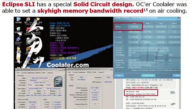 MSI Eclipse SLI motherboard смотреть онлайн