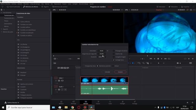 🎥 Cambiar VELOCIDAD Vídeo en DaVinci Resolve 16 | Como poner Vídeo en REVERSA Tutorial ⏭ смотреть онлайн