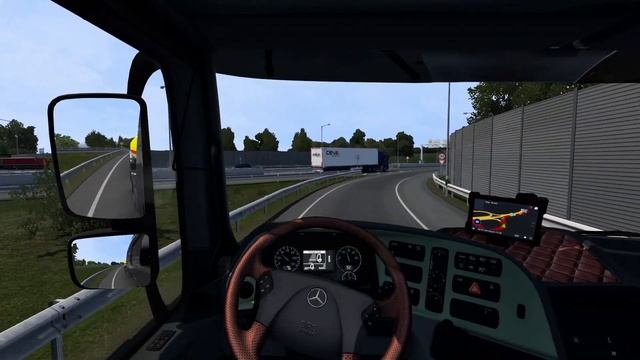 Delivering Gasoline By Tractor Head Mercedes-Benz Actros 2648 | Euro Truck Simulator 2 | Game Play смотреть онлайн