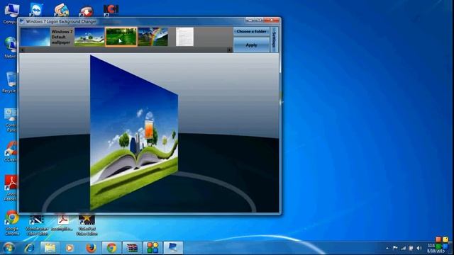 How to change Windows Logon UI wallpaper with your own image in a minute смотреть онлайн