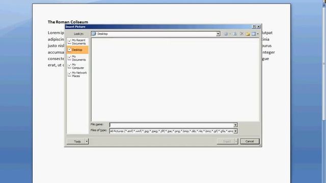 How to insert an image in a Microsoft Word 2007 document смотреть онлайн