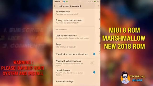 Miui 8 new rom 6.0 marshmallow custom ROM Lenovo a536 смотреть онлайн