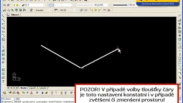 progeCAD - tloušťka čar смотреть онлайн