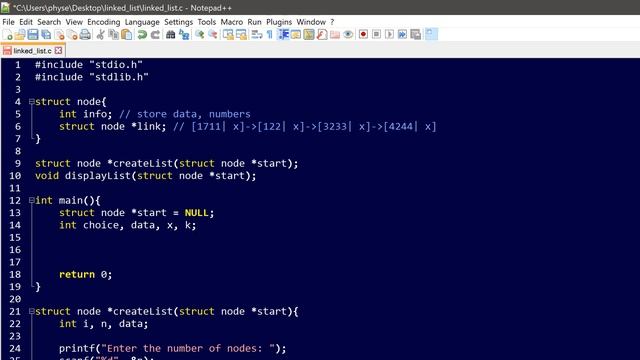Linked list in c (Part 1) смотреть онлайн