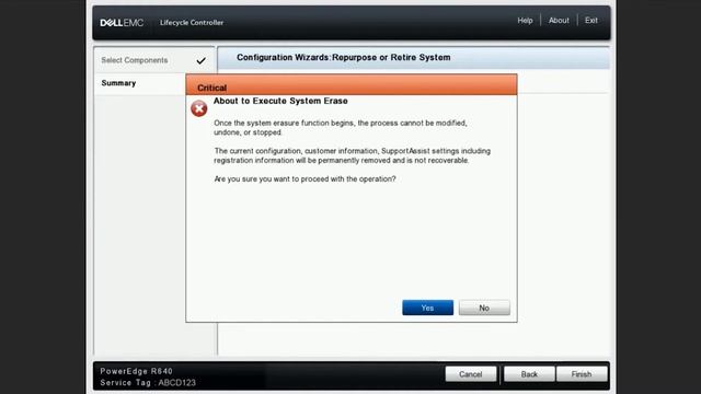 How to use the Repurpose or retire system feature of the PowerEdge Lifecycle Controller смотреть онлайн