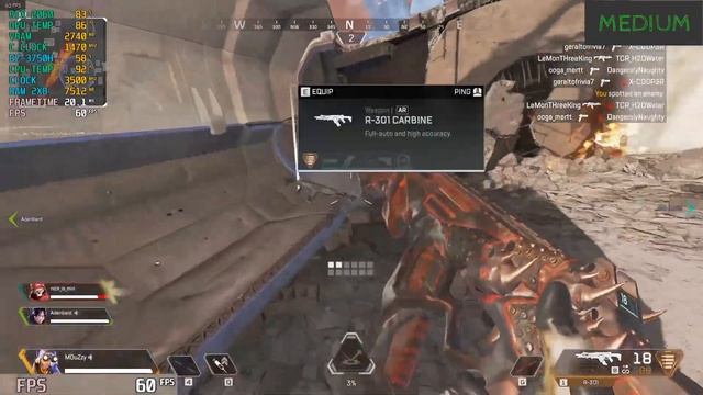 Apex Legends - Asus TUF FX505DV - Low - Ultra 1080p (War Scene) смотреть онлайн